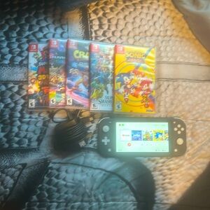 Nintendo switch and 5 games to play!!!